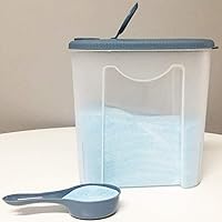 Vista 2 de Contenedor de polvo de lavandería de plástico para detergente, organización de lavandería - 80 oz