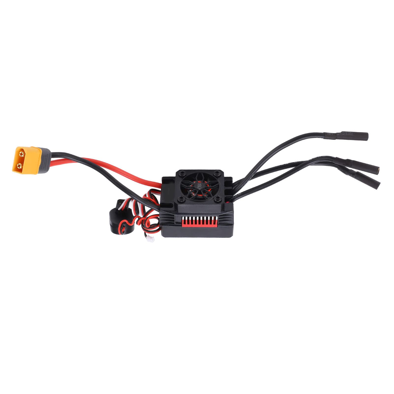 V2 RC Brushless ESC 60A Controlador electrónico de velocidad impermeable, accesorio RC inalámbrico, con conector XT60 a T para autos modelo 1/10 RC, diseño programable con