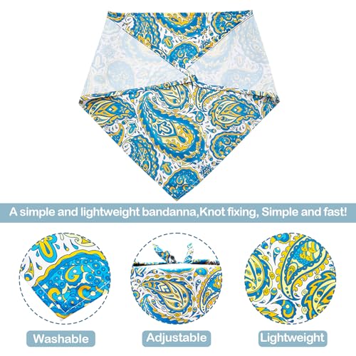 Pai Sence 240112-1 30 Pcs Paisley Bandanas For Dog Cats Polyester Print One Side Bandana Bulk thumb #2
