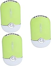 ABOOFAN 3Pcs Mini Ventilador De Chicote Ventilador Recarregável Ventilador USB Ventilador De Cílios Ventilador De Ar Condicionado Bower Ventilador De Secagem Rápida Mini Ventilador Para