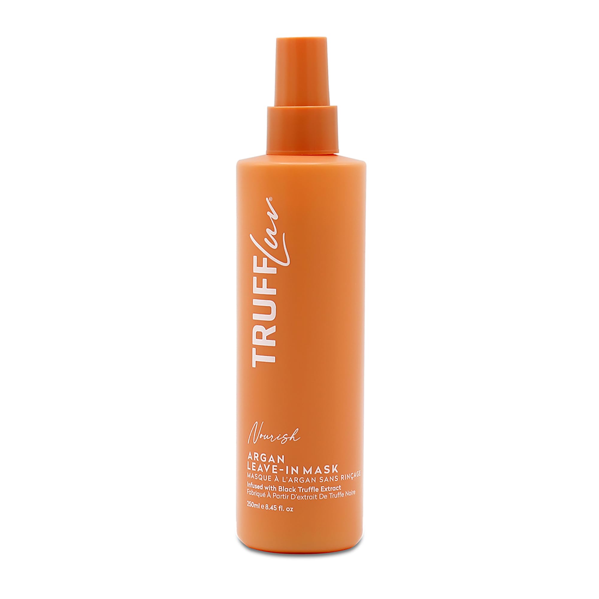 TruffLuv Indulge Collection Truffle Leave-In Mask, Infused with Black Truffle Extract, spray odżywiający przeciw puszeniu się, detangles, regeneruje uszkodzenia i przywraca miękkość, bez parabenów