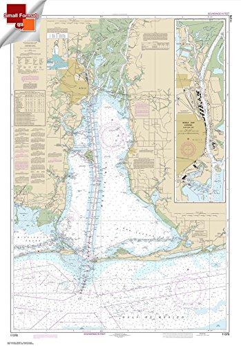 Paradise Cay Publications, Inc. NOAA Chart 11376: Mobile Bay Mobile Ship Channel-Northern End 21.00 x 30.15 (Small Format Waterproof)