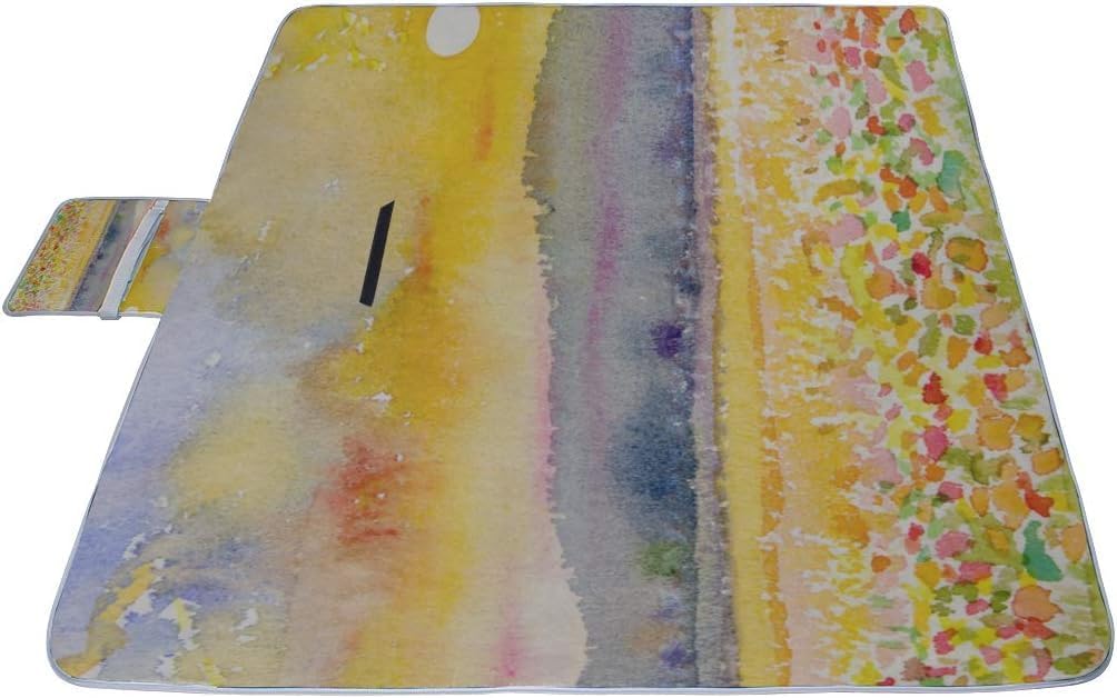 レジャーシート 美しい風景 ピクニック 折りたたみ 撥水 アウトドア クッション マット コンパクト 花見 運動会 キャンプ 遠足