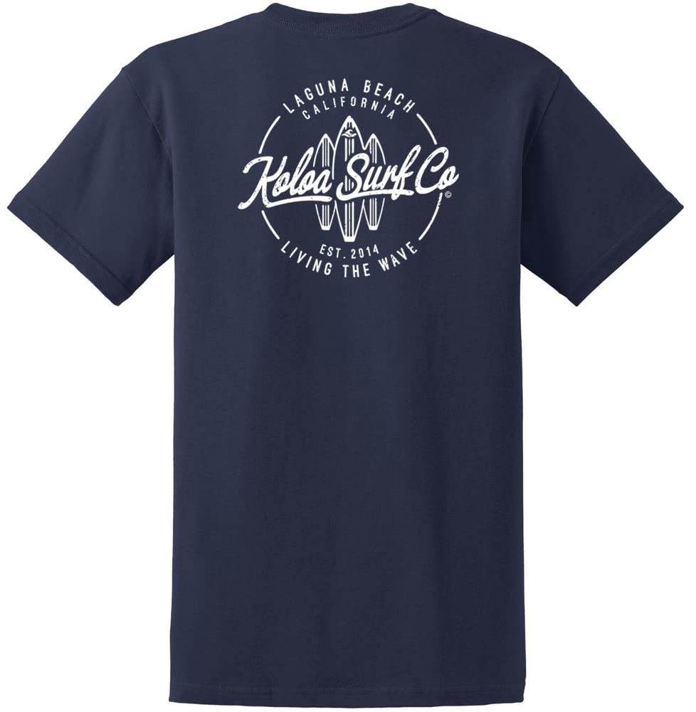 Koloa Surf Men's Laguna Boards Logo Heavyweight Cotton Tees