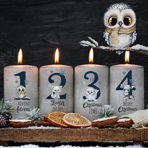 ilka parey Kerzensticker Kerzentattoos Tattoofolie Weihnachten...