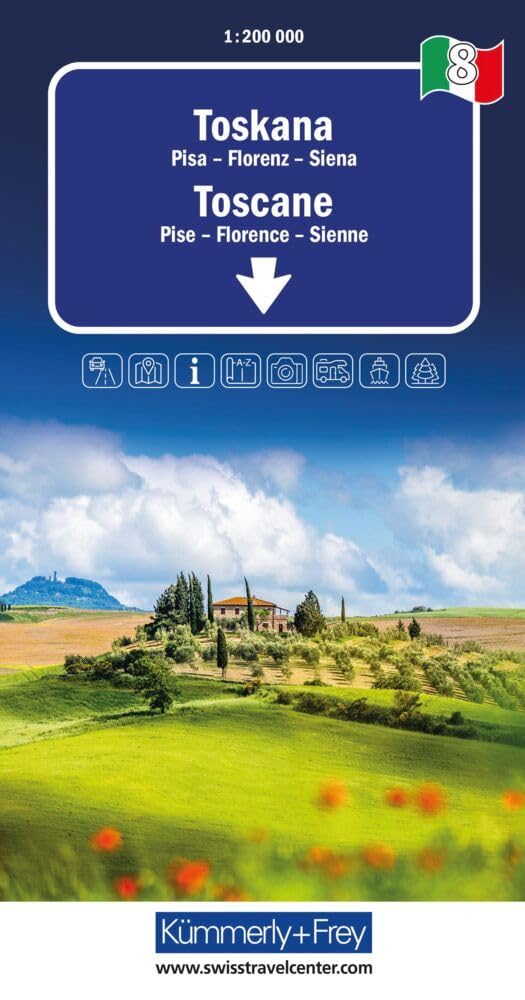 Tuscany (Toscana) Road Map: Mit Pisa, Florenz und Siena. Inkl. Stadtpläne, Ortsverzeichnis und Reiseinformationen: 8 (Regional maps - Italy)