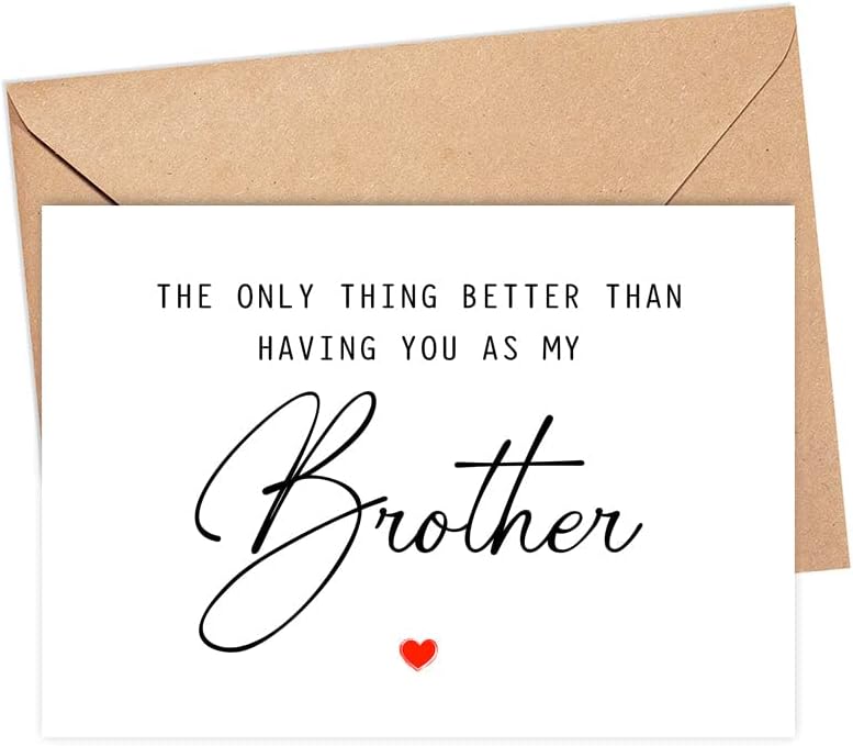 The Only Thing Better Than Having You As My Brother ...Is Our Baby Having You For An Uncle - Pregnancy Announcement Greeting Card - Brother Card - We're Pregnant Card - Father's Day Gift