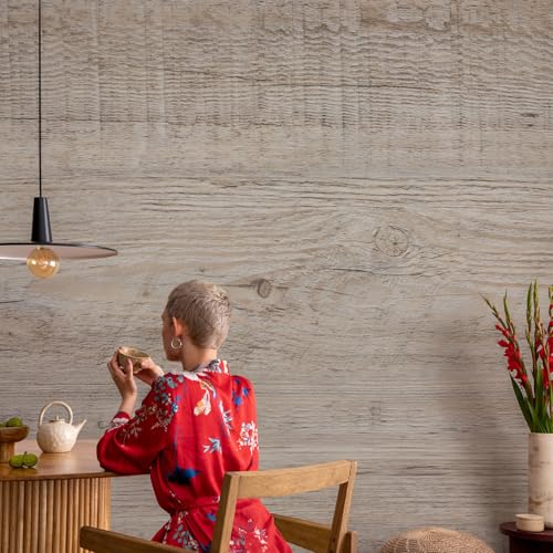 Vinilos de madera para tapar imperfecciones de la pared de forma rápida 4