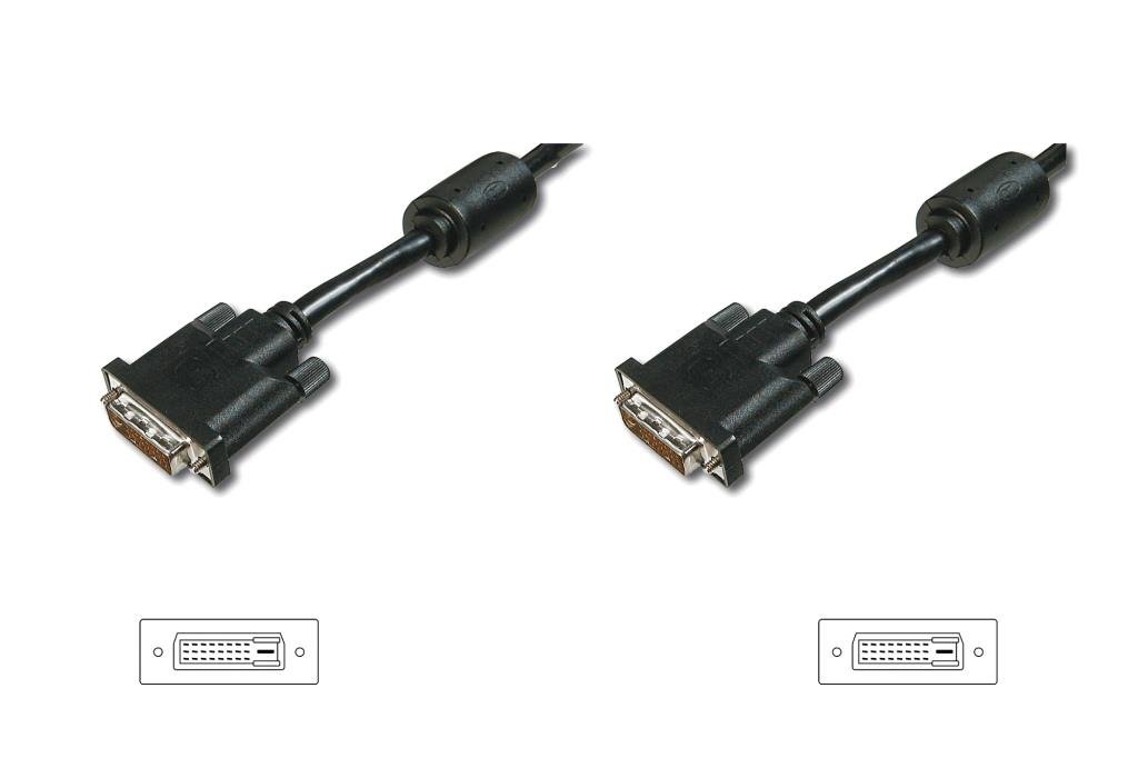 Digitus Assmann Monitor Cable DVI Dual Link Male/Male 2 m 2FERRI