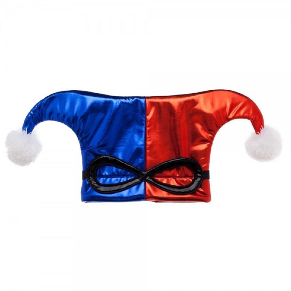 DC Comics Harley Quinn Suit Up Lamé Jester Adult Costume Hat