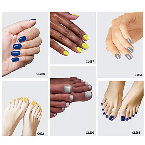 Smalto Semipermanente Unghie, 6 Colori Serie Bleu