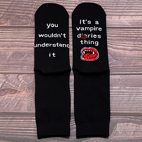 G2TUP Vampire Merchandise Socks It's a Vampire Thing TVD Show Socks for Women Men4