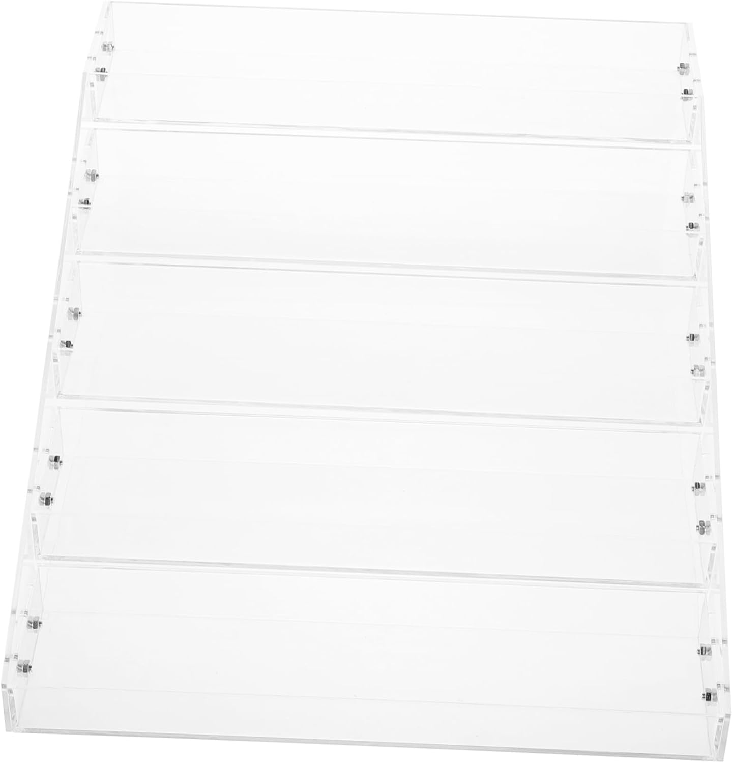 Acrylic Display Riser Shelf for Beverages Clear Organizer for Yogurt Drinks and Space Saving Tabletop Stand for Dessert and Figure Collection Display