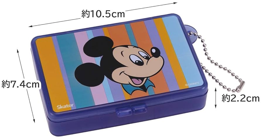 ミッキーマウス 小物入れ アクセサリー入れ円形 引き出し 錦化成 収納ボックス ミッキーマウス モッテケース 幅28×奥行