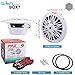 Pyle 6.5 Inch Dual Marine Speakers - 2 Way Waterproof and Weather Resistant Outdoor Audio Stereo Sound System with 200 Watt Power, Poly Carbon Cone and Butyl Rubber Surround - 1 Pair (White)