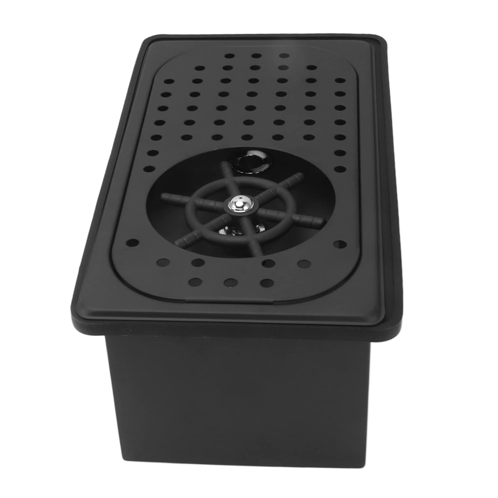 Fydun Jarra Rr Automática de Acero para Fregadero de Cocina - Lavavasos sin Esfuerzo para café, Leche y té - Acabado Negro para Bares y Cafeterías (Grande)