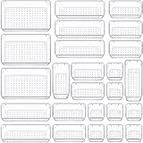 WOWBOX 25 PCS Clear Plastic Drawer Organizer Set, 4 Sizes Desk Drawer Divider Organizers and Storage Bins for Makeup, Jewelry, Gadgets for Kitchen, Bedroom, Bathroom, Office