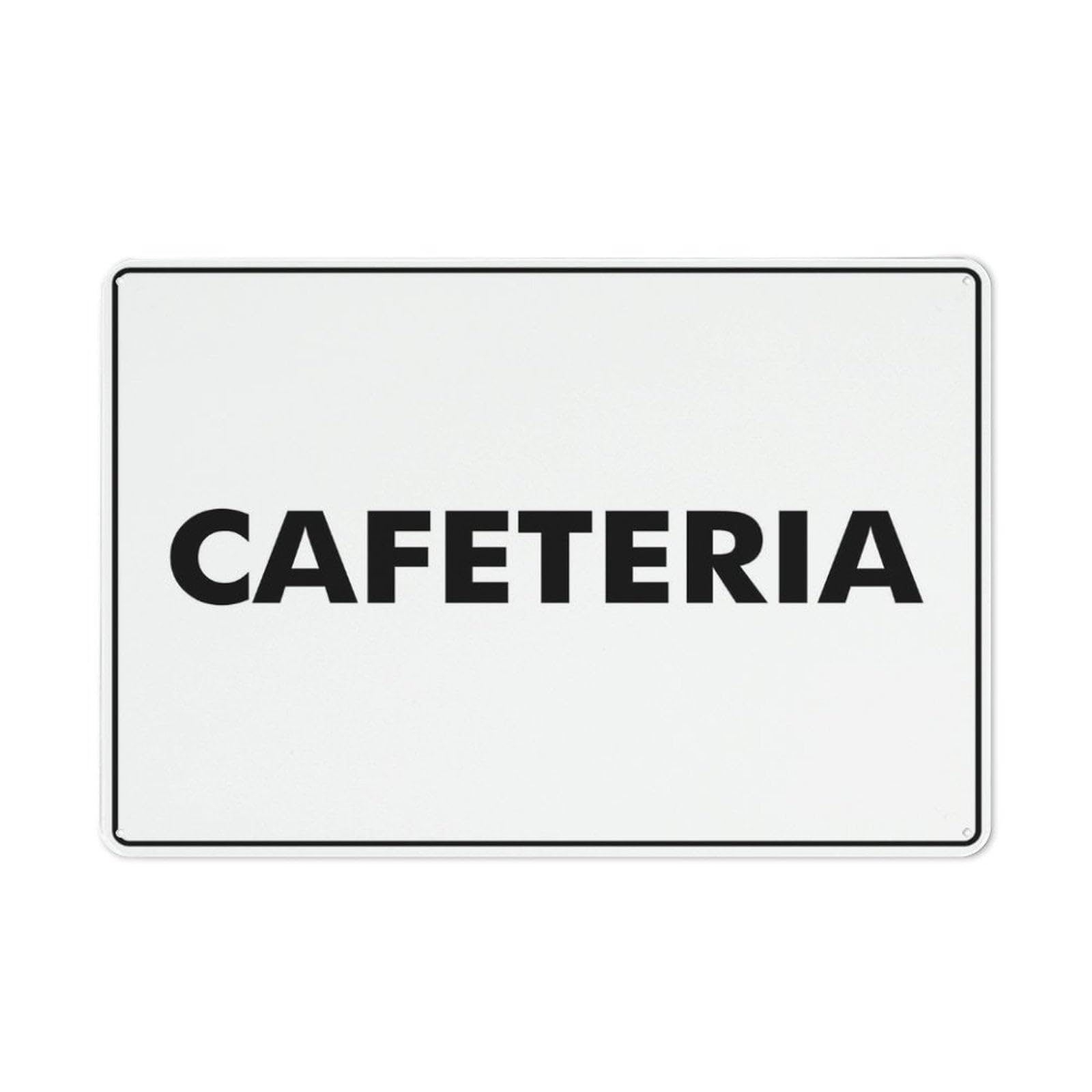 Peiyeety A08 Cafeteria Sign Outdoor, Uv Printed Rust Free Aluminum 12X16 Inches,Yard Sign For Home, Business, Driveway Alert