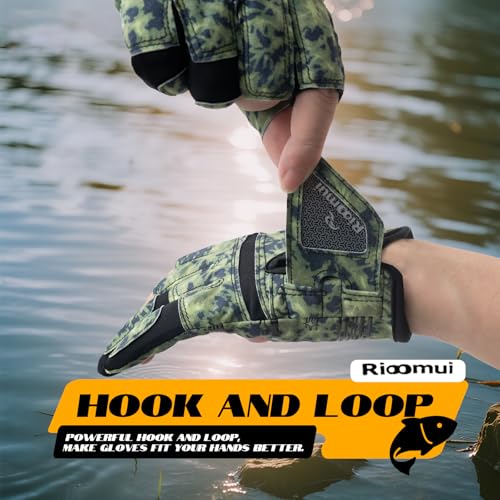 Rioomui 3-Cuts Fishing Gloves Men, Lightweight Breathable Anti-Slip Kayak Gloves Women for Kayaking, Sailing,Paddling,Rowing Enhanced Grip and Comfort - image 8