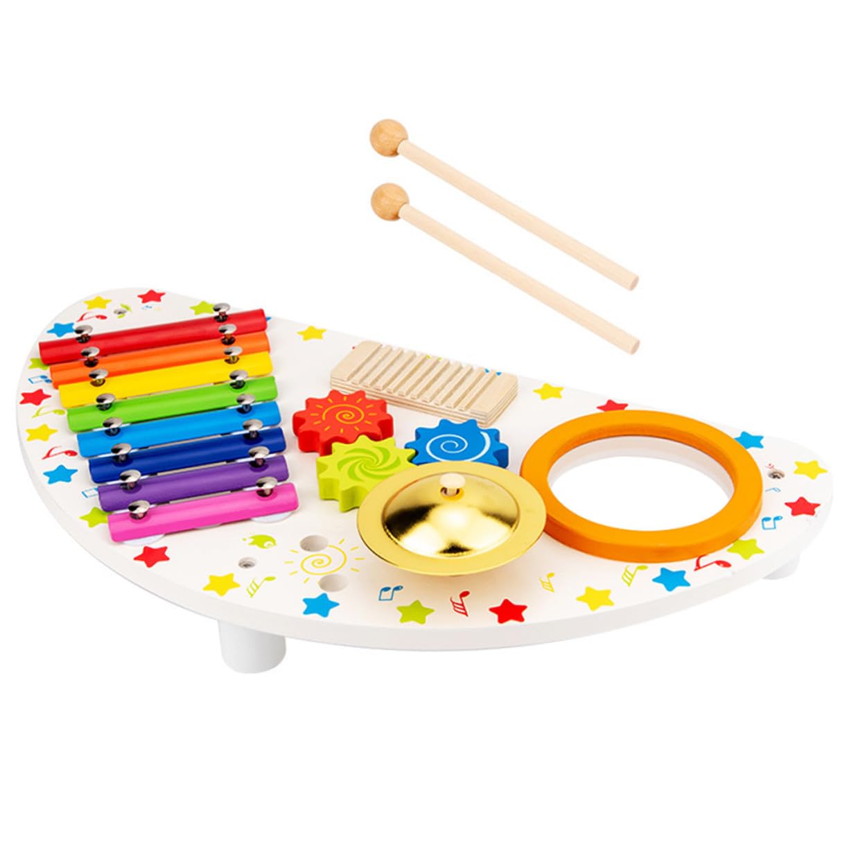 SUPVOX Strumenti Musicali Xilofono in Legno per Ragazzo Ragazza Ragazza Giocattolo Strumenti Musicali per Ragazzo Piccoli