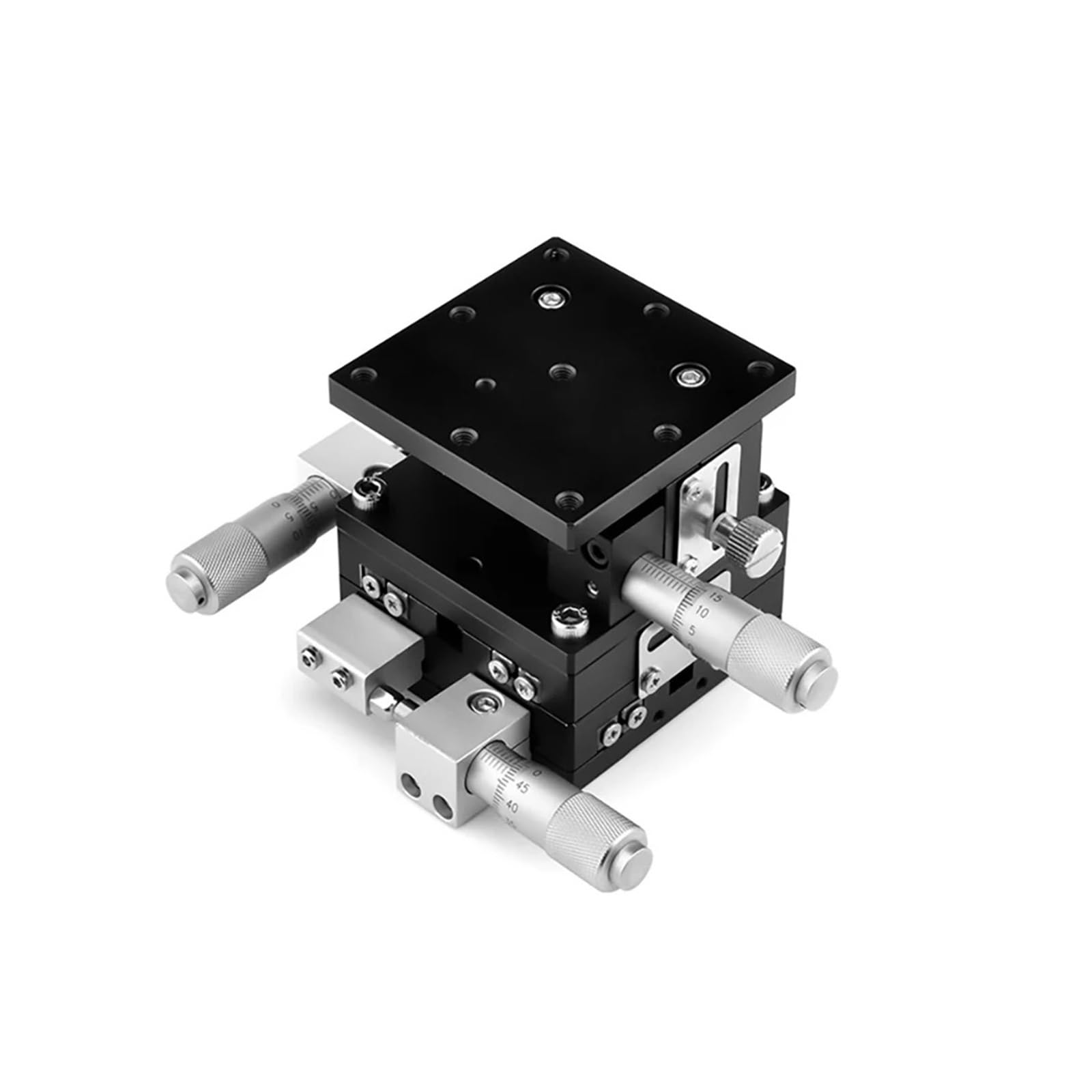 IGNVXMGKP XYZ Axis 60x60mm LD60-LM LD60-CM Fine-Tuning Slide Table Manual Displacement Platform Linear Stage Slide Table Cross Rolle(LD60-CM)