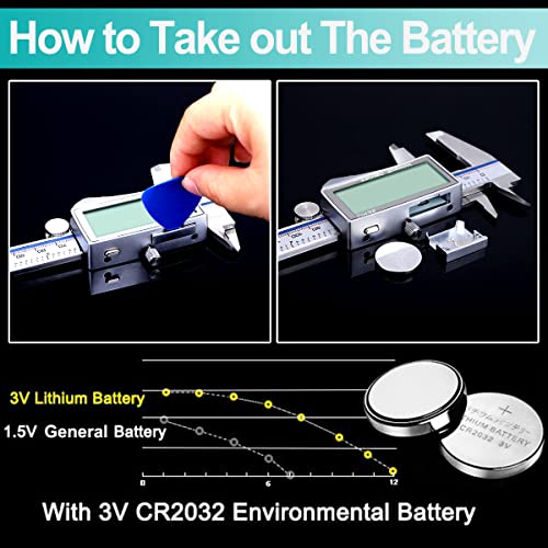 Kynup Digital Caliper, Caliper Measuring Tool With Large Lcd Screen, Micrometer Caliper, Stainless Steel, Screen Splash Proof, Easy Switch From Inch Metric Fraction (6 Inch) #TOP4