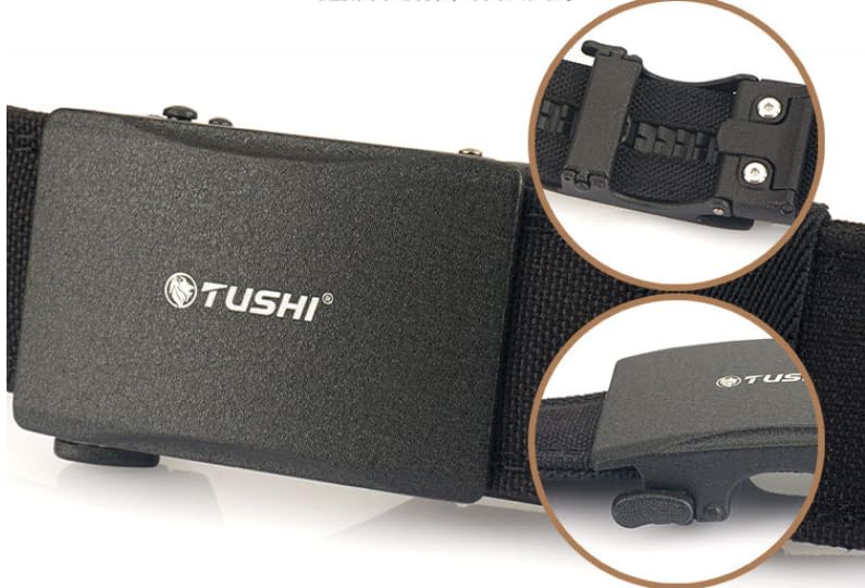 2025 New Tushi Belt, Edc Nylon Ratchet Tactical Belt, Mens Sports Adjustable Woven Waist Belts Automatic Buckle3