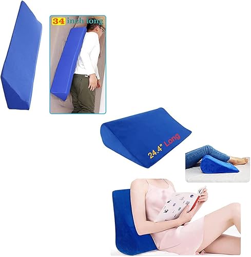 Cuña almohadas para dormir después de la cirugía espuma cuña almohada después de la cirugía cama cuña inclinación almohada 30 grados adulto posición