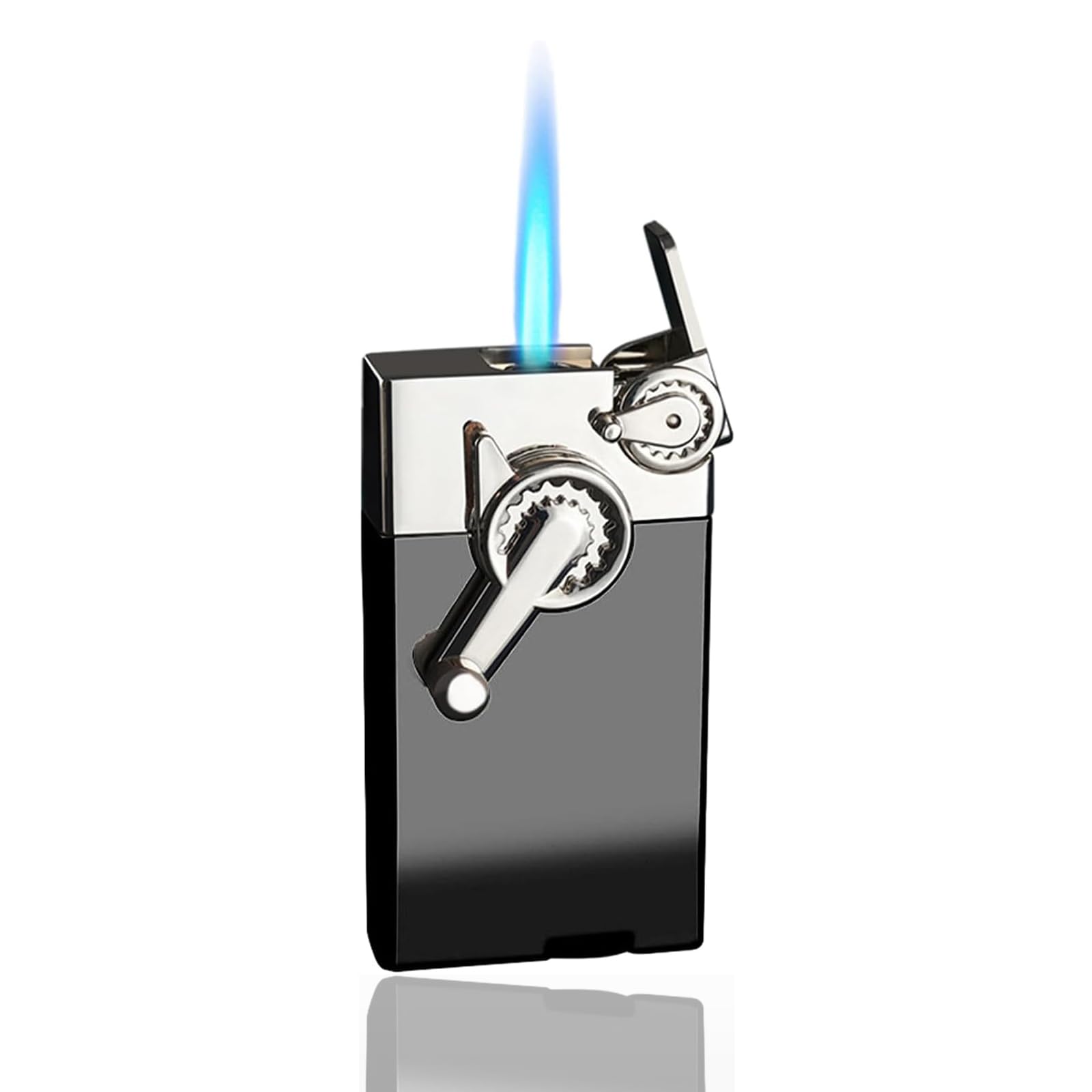 EEIOKGMS Vintage Metal Torch Lighter, Brass Patterned Lighter, Refillable Antique Lighter, Candles Outdoor Hiking Gear(No Butane Fuel) (#13)