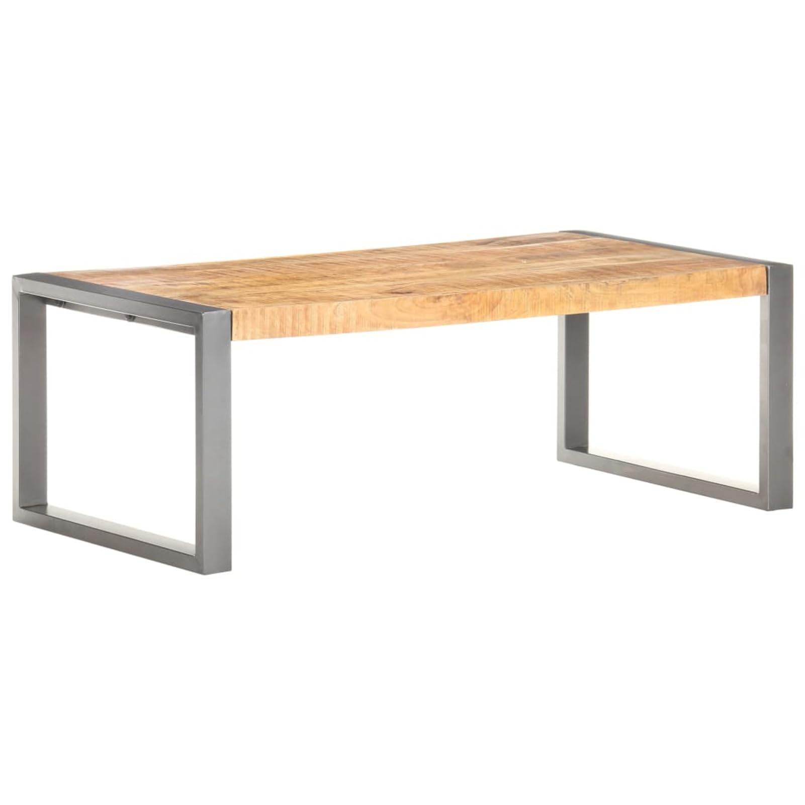Homgoday Table basse 110 x 60 x 40 cm en bois de manguier brut pour salon, salle de réception d'invités, chambre à coucher et mobilier de bureau