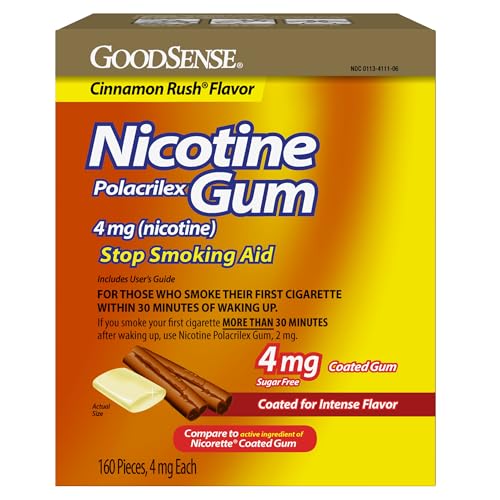 Coated Nicotine Polacrilex Gum, 4 mg, Soft...