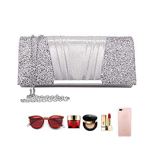 Image of Goclothod Evening Clutch Handbag Women Fashion Crossbody Shoulder Bag Chain Purse