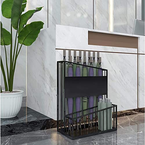 Porte-parapluies métallique robuste au design double couche net - 4