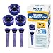 VEVA 6 Pack Premium Vacuum Filter Set with 3 Pre Filters and 3 HEPA Filters Compatible with Dyson V6 Absolute Vacuums, Part # 965661 & 966741