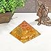 Orgonite Crystal Citrine Flower of Life Orgone Pyramid for Wealth and Success – Merchant’s Stone for Comfort and Positive Energy - Crystal Carries Power Of Sun - Handmade In India