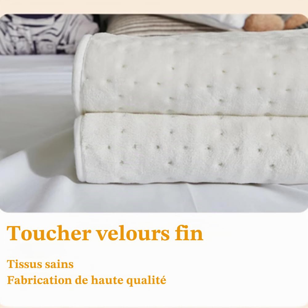 Couverture chauffante Couverture électrique Coussin chauffant 150 * 80cm Coussin de matelas thermique Table de massage Chauffe-corps Chauffe-lit 3 niveaux de chaleur Sous-couverture chaude