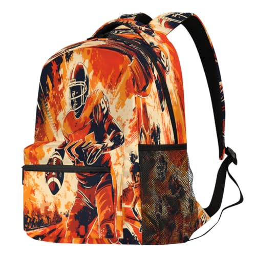 Sac à dos ordinateur voyage et randonnée au motif football US
