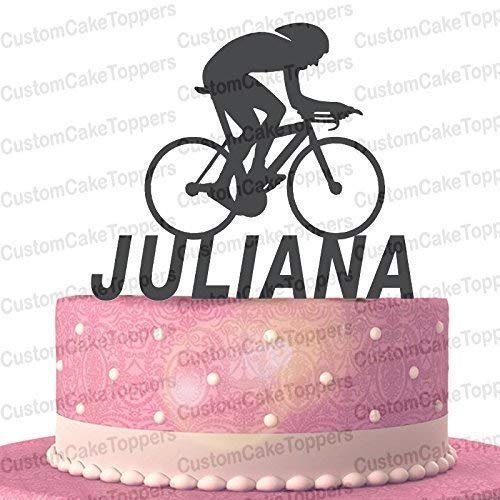 BMX Cake Topper Personalized Custom with Your Last Name