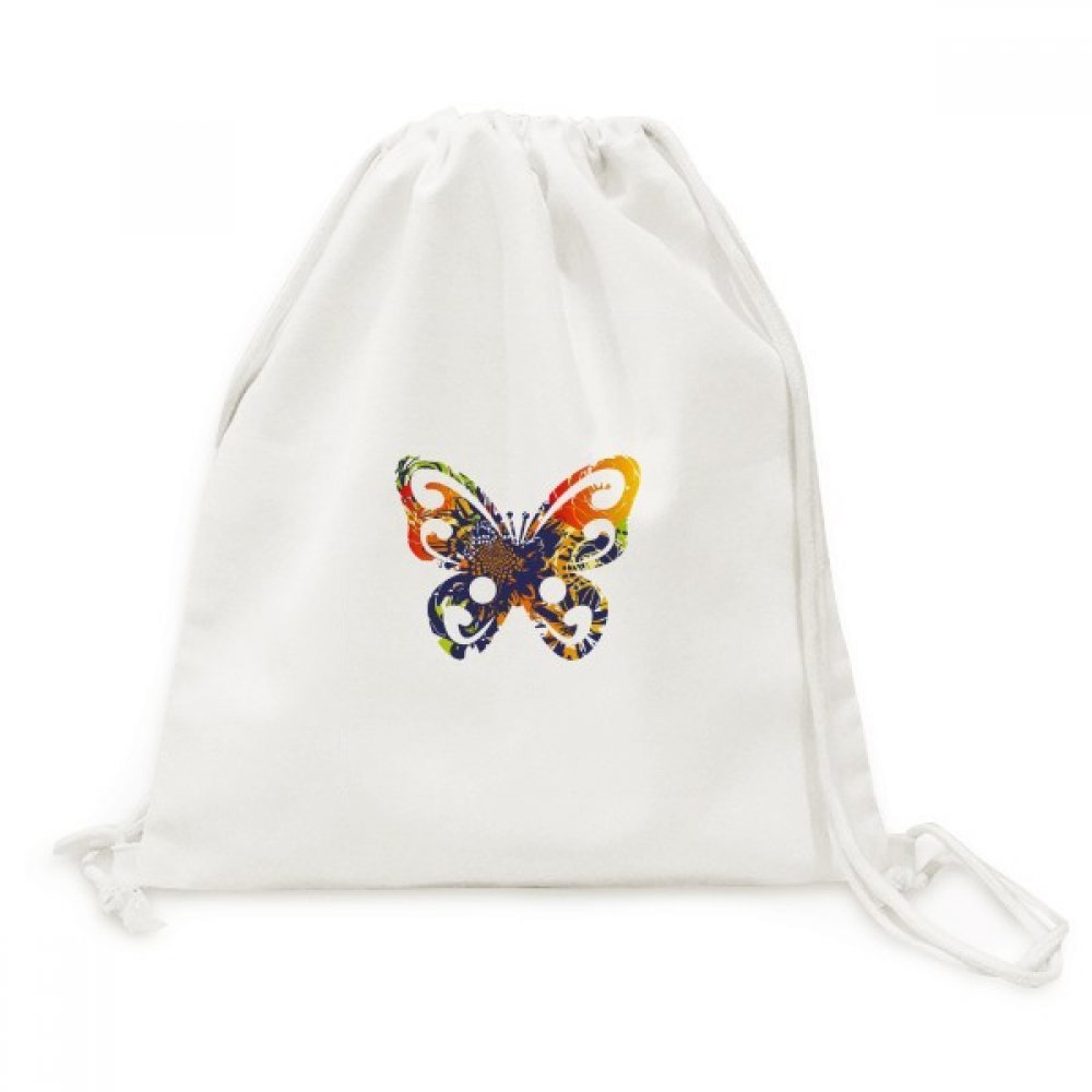 Sac drawstring backpack voyage papillons graffiti pour protéger vos affaires - 5