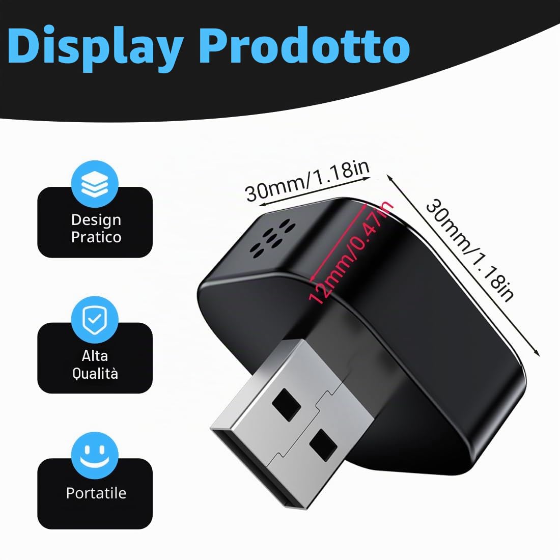 2 IN 1 Adattatore Carplay Wireless & Android Auto Wireless, Plug & Play, Segnale Stabile, Converte Androi-d Auto/Carplay da cablato in Wire-less adattatore android auto wireless