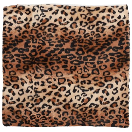 Garneck Coussin léopard 45 x 45 cm – Housse de coussin carrée avec motif léopard en peluche courte pour une décoration élégante dans le salon, la...