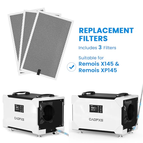 Image of CADPXS MERV-1 Filter for Commercial Crawlspace Dehumidifier, 3 Pack