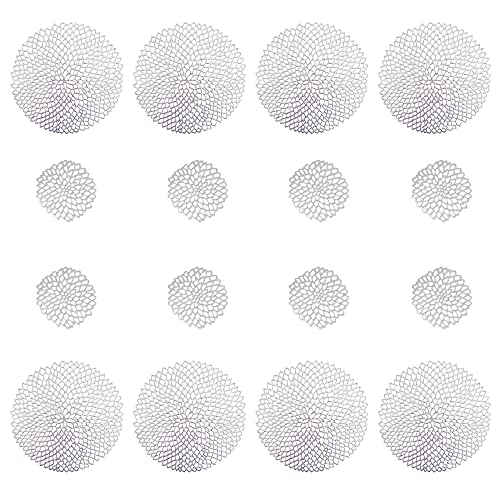 8er Set tischsets abwaschbar + 8 untersetzer,tischsets abwaschbar rund,platzsets abwaschbar,platzdeckchen abwaschbar,Sets Tisch platzset abwischbar,abwaschbare tischsets,tischset rutschfest kamping Cover