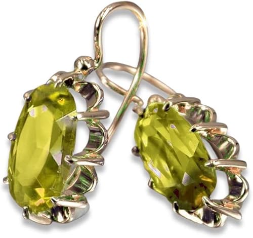 Plata soviética rusa chapada en oro rosa 925 Alexandrita rubí esmeralda zafiro aguamarina circón vec039rp