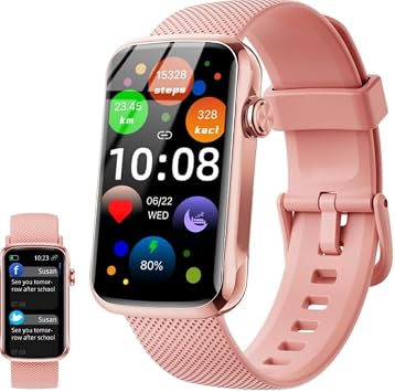 Fempoin Smart Watch, Smartwatch for Men Women with 24 Sport Modes, IP68 Waterproof Fitness Tracker with 24/7 Heart Rate/Sleep/SpO2 Monitor, Step Tracker, Pedometer, Activity Tracker for Android iOS