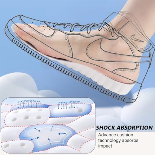 Image of Height Increase Memory Foam Insoles for Men & Women - Taller Heel Lift Shoe Inserts with Breathable Cushioned Comfort for Sports Shoes, Work Boots | Trim to Fit (Black 3.5cm, 9-11.5 US Men)
