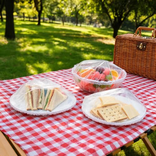 200 PCS Disposable Food Covers, Transparent Not Easily Damaged High Elasticity Seal to Preserve Freshness Plastic Bowl Covers,Easy to Operate Multi-Scenario Adaptation Food Storage Bags for Leftover - image 6