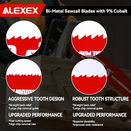 Image of 14 Piece Reciprocating Saw Blades Set, Premium 6 & 9 Inch Nail-Embedded Wood and Metal Cutting Saw Blades, 6 /12 TPI, 8 /14 TPI, 10 /14 TPI, 14 /18 TPI - for Diablo Bi-Metal Sawzall Blades DS0014S