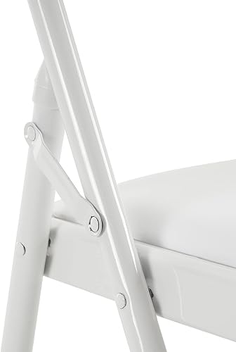 Miniatura 6 de Lykos Juego de 46 sillas plegables de tela, asiento acolchado suave, compacto, de acero, elegante, plegable, de hierro y PVC, para convenciones y