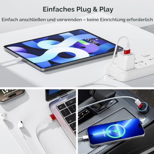 Basesailor USB auf USB C Adapter 3 Stück,USBC Buchse auf USB A Stecker – Ansicht 6